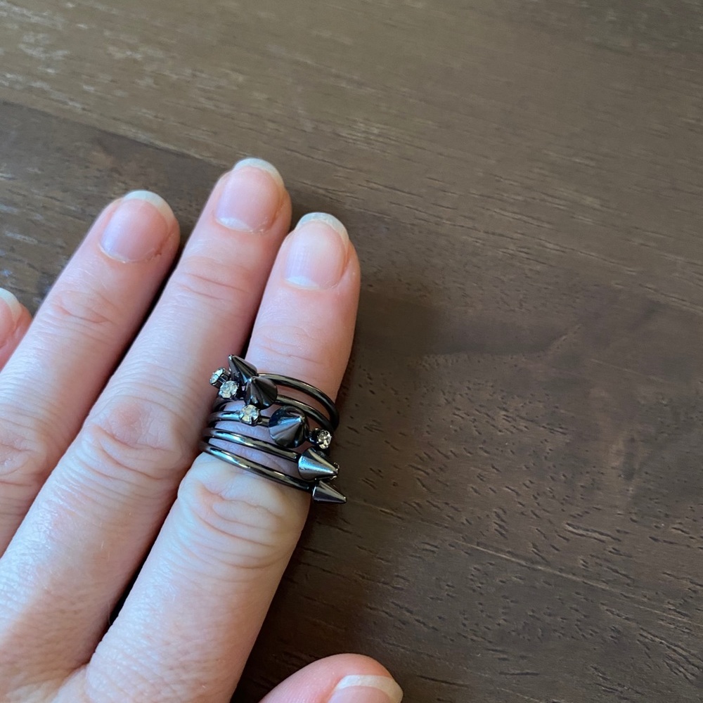 Park Lane DARE hematite ring size 4